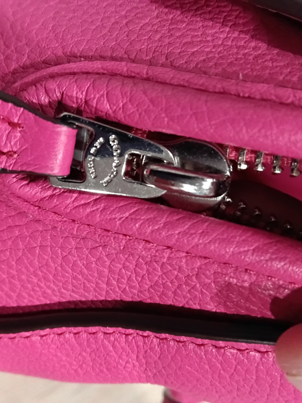 Coach Pebbled Leather Satchel Bag - Pink - Picture 4 of 9